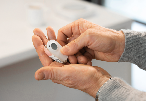 Umps personal alarm pendant in the home